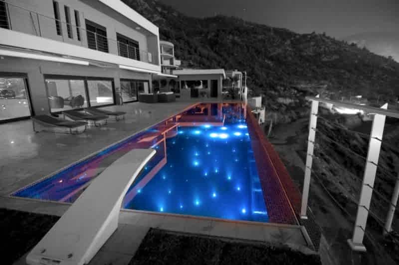havuz fiberoptik aydınlatma